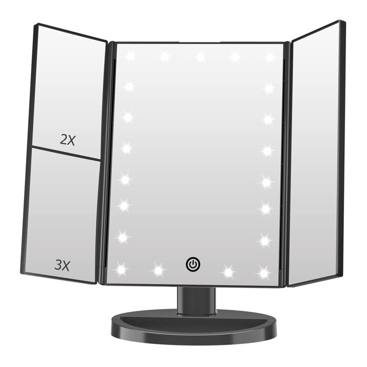 FUNTOUCH Trifold Portable Vanity Makeup Mirror